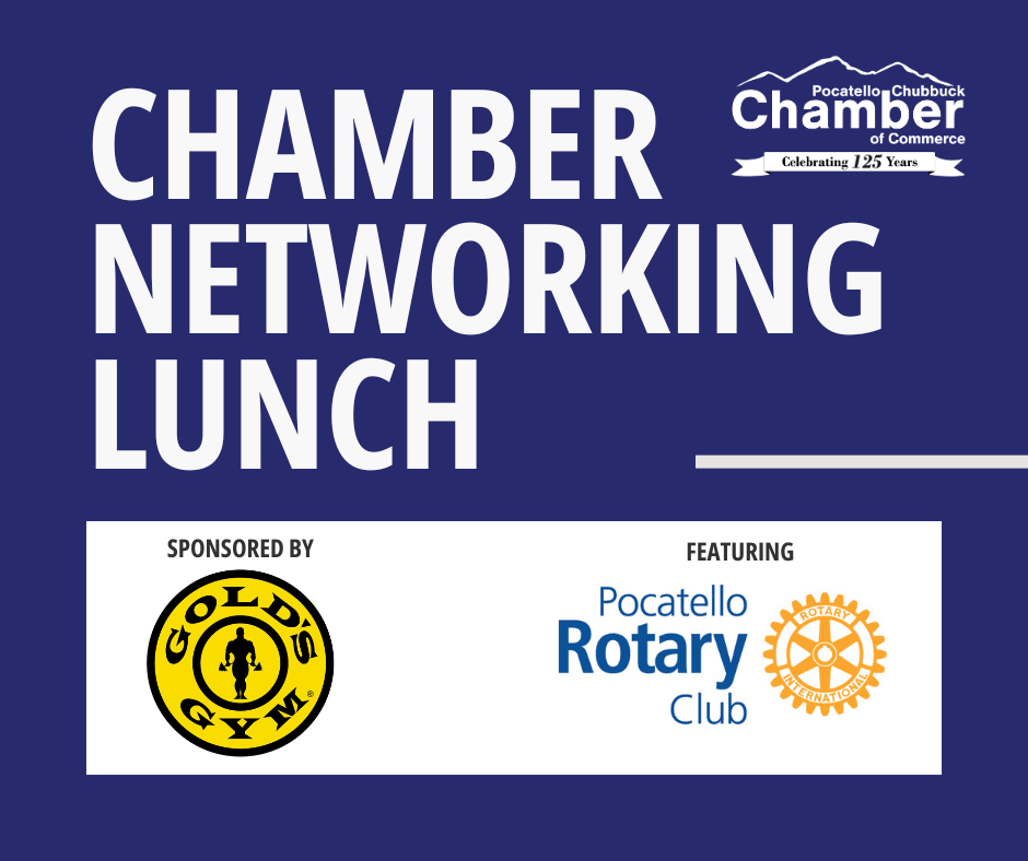 Chamber Networking Lunch sponsored by Gold’s Gym, Pocatello, October 2, 2026