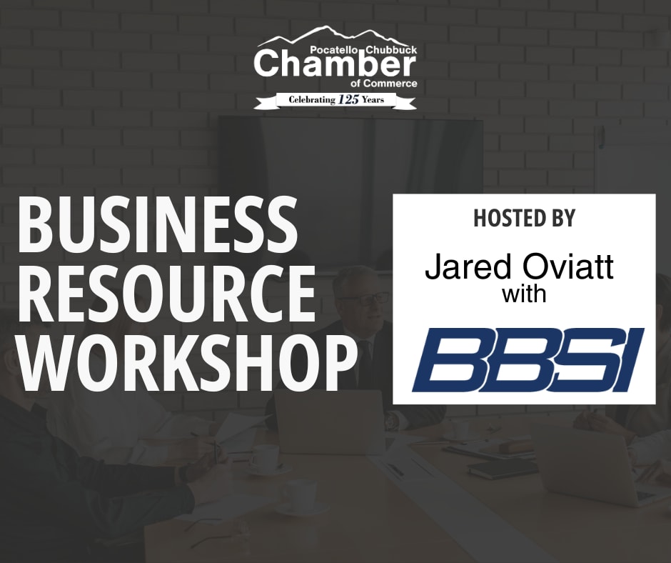 Business Resource Workshop – featuring Jared Oviatt with BBSI, Pocatello, September 16, 2026