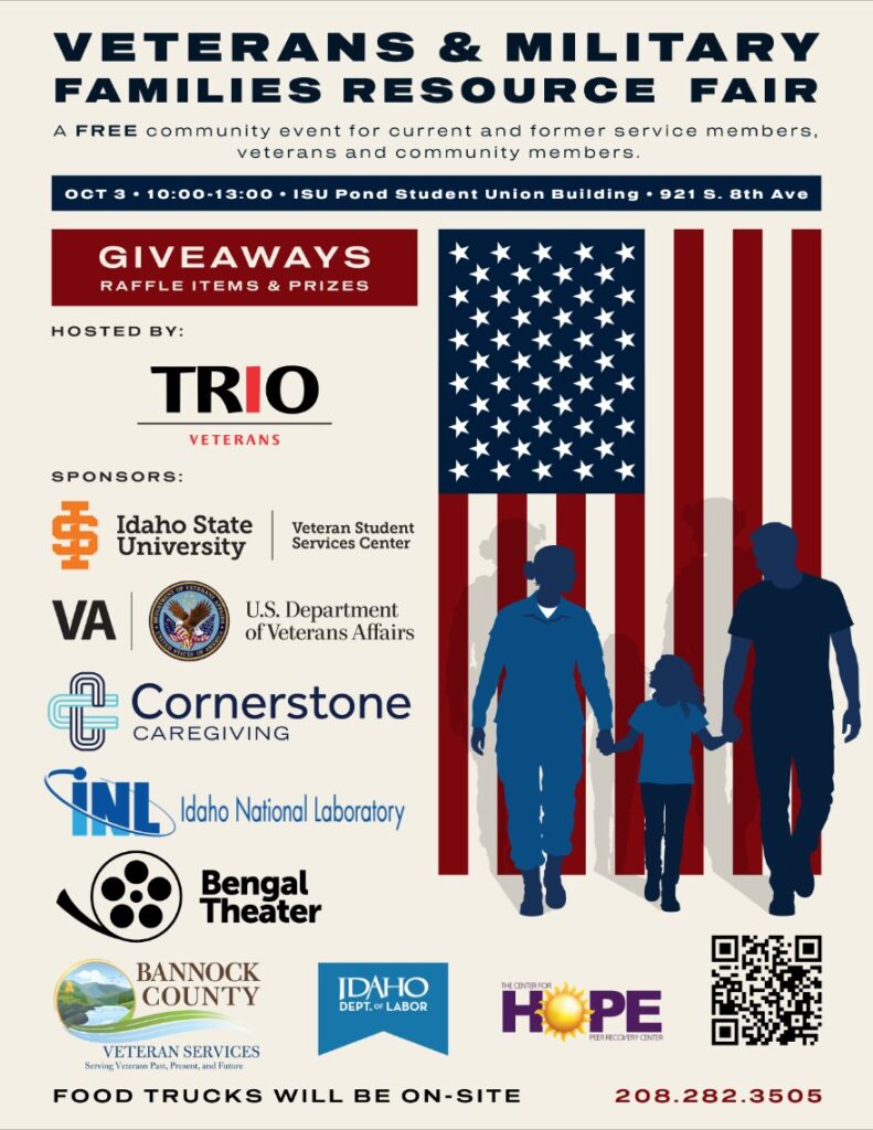 Veterans and Military Family Resource Fair, Pocatello, October 3, 2026